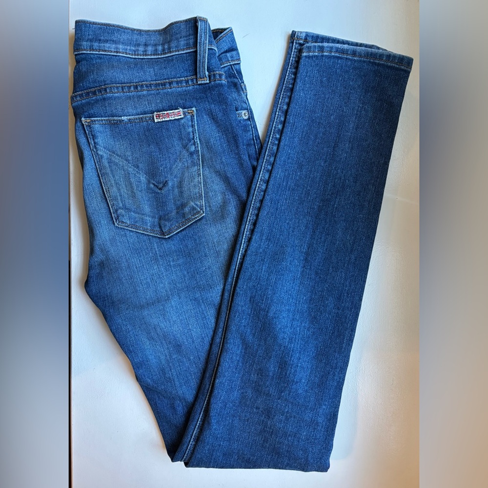 Hudson Nico Midrise Super Skinny Jean in Dark Wash - Size 26